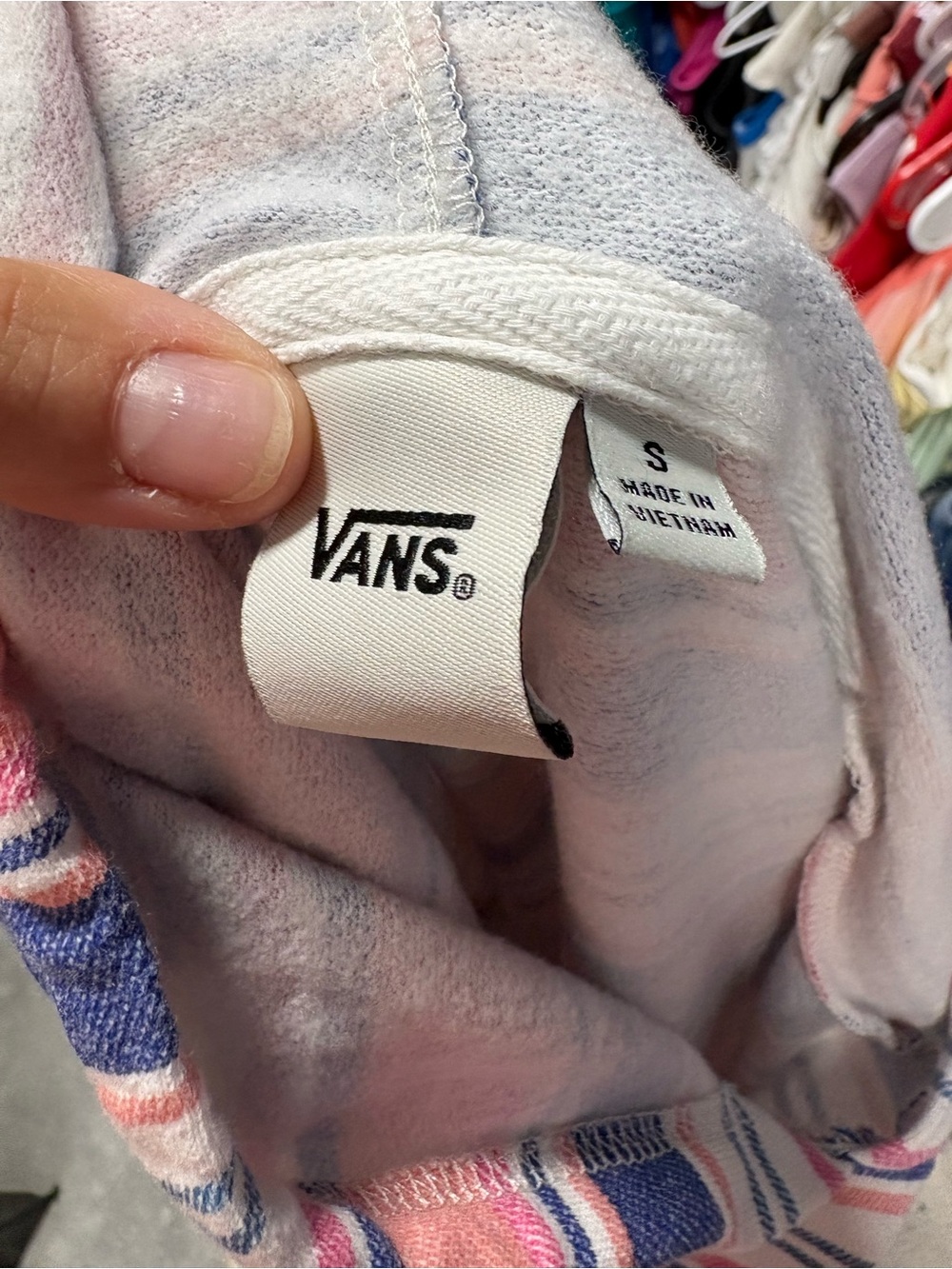 Vans striped hoodie and shorts set - Picture 3 of 4